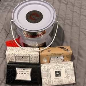 Beekman 1802 Bath Soap Set - Black, White, Tan